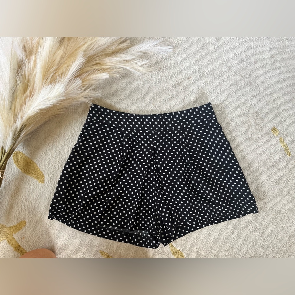 Black Polka Dot Skort